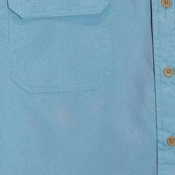 C.E. Schmidt Workwear Blue Short Sleeve Collared Shirt - Size XL Lightweight Top - Picture 4 of 4